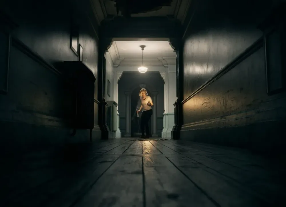 Resident Evil Requiem Review (2026): Dark, Brutal Return to Horror 10 "Resident Evil Requiem atmosphere dark corridor"