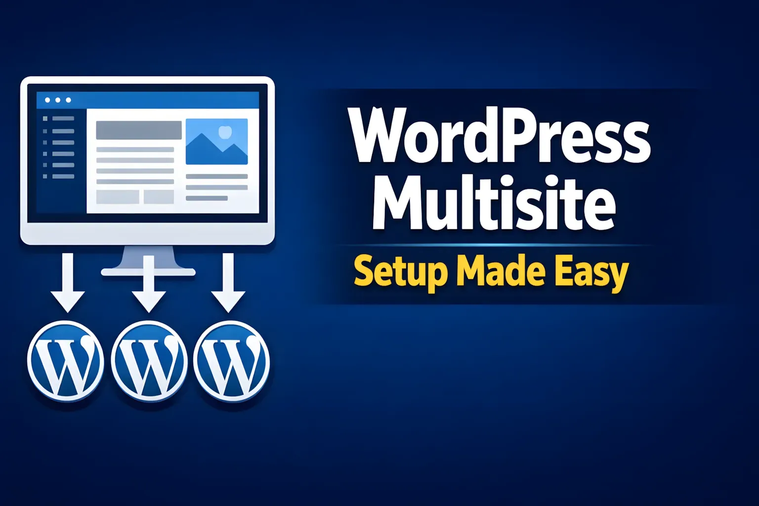 WordPress multisite with domains setup tutorial including network configuration, domain mapping and DNS setup for multiple WordPress sites