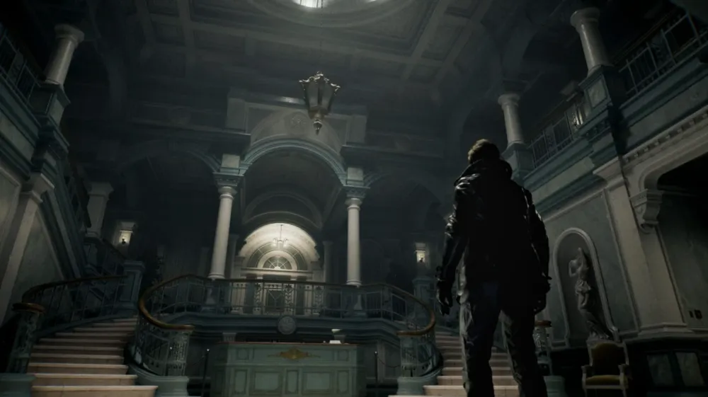 Resident Evil Requiem Review (2026): Dark, Brutal Return to Horror 26 Resident Evil Requiem dark room exploration flashlight view