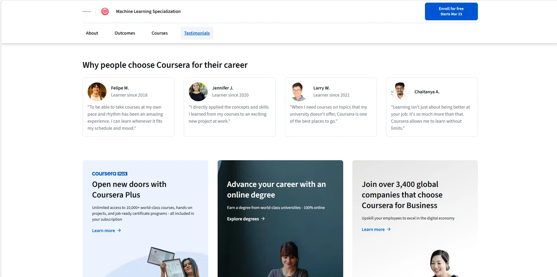 10 Best AI Courses Online in 2026 4 Machine Learning — Stanford (Coursera)