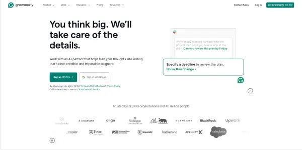 Best AI Productivity Tools 2026: 7 Powerful Tools to Work Smarter 5 Grammarly AI – The Best AI Tool for Writing