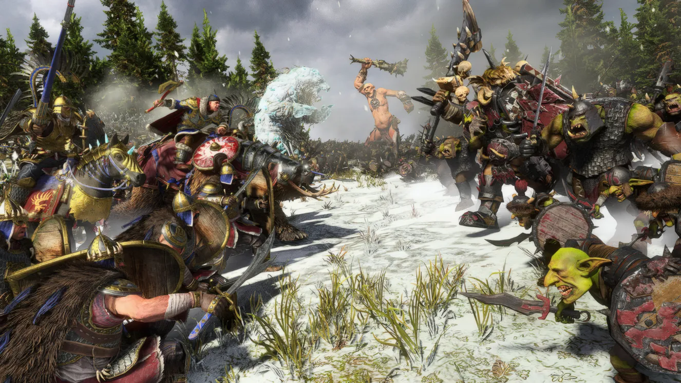 Best Strategy Games on PC in 2026 (Top 20 Ranked) 7 Chaos faction army in Total War Warhammer 3 cinematic combat