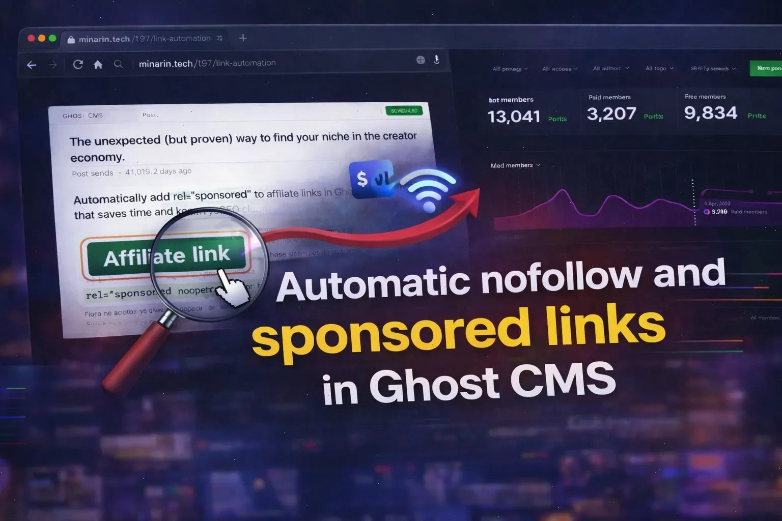 Easy Way to Handle Nofollow & Sponsored Links in Ghost CMS Blog