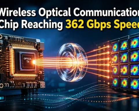 wireless optical communication VCSEL chip achieving high-speed data transmission