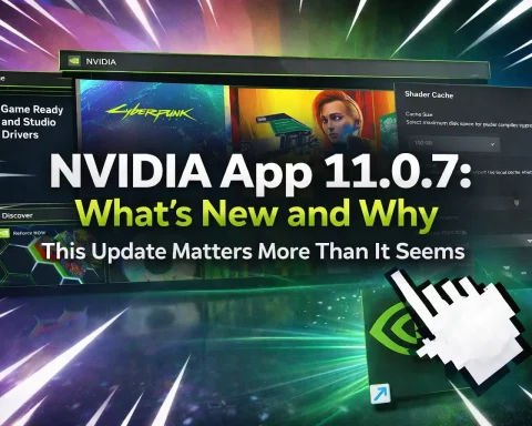 NVIDIA App 11.0.7 interface showing DLSS 4.5 frame generation features