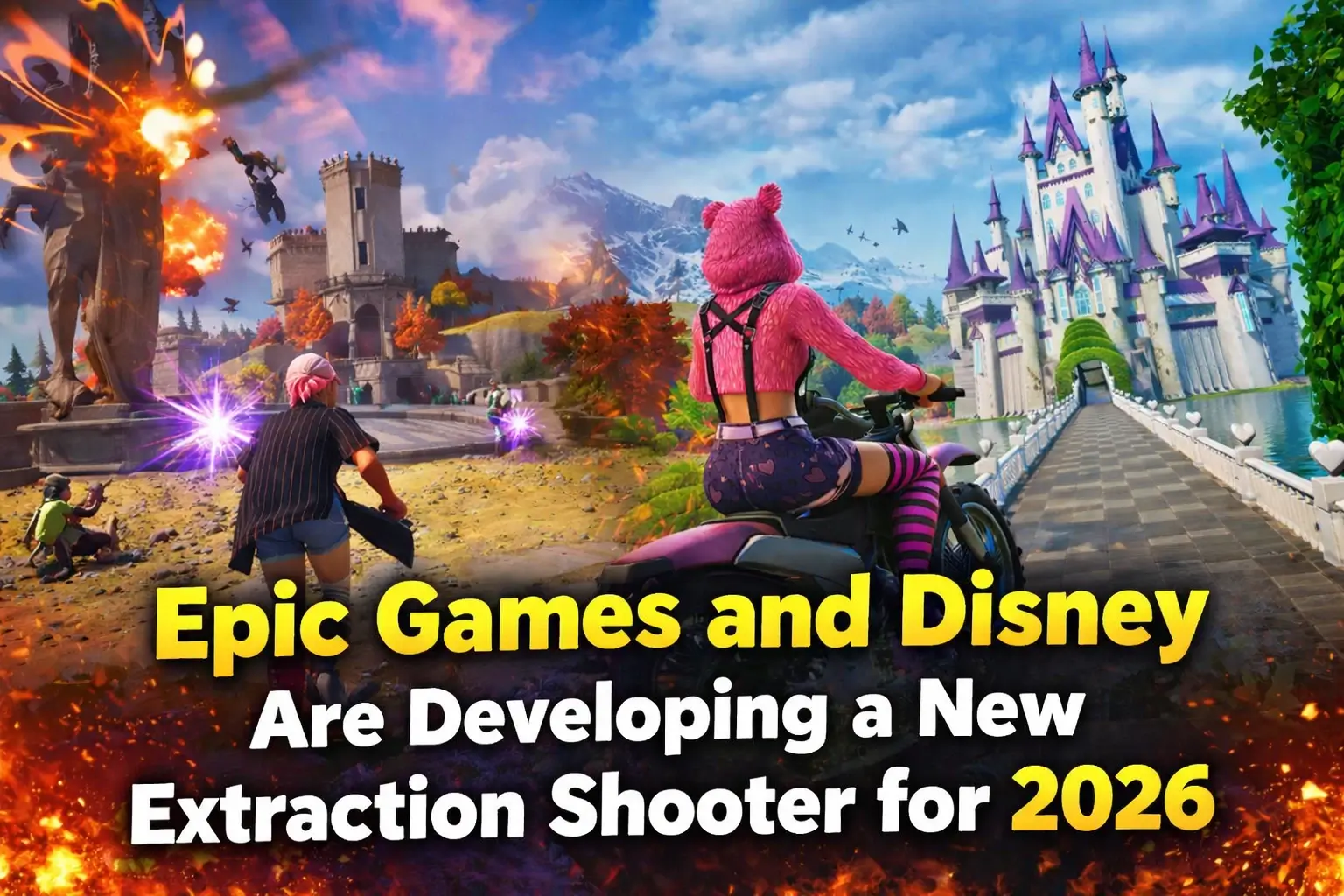 Epic Games developing a Disney extraction shooter game with iconic characters in a combat scene