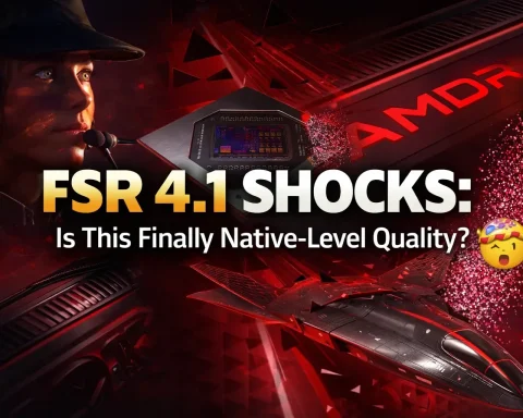 AMD FSR 4.1 AI upscaling improving gaming image quality on RDNA 4 GPUs