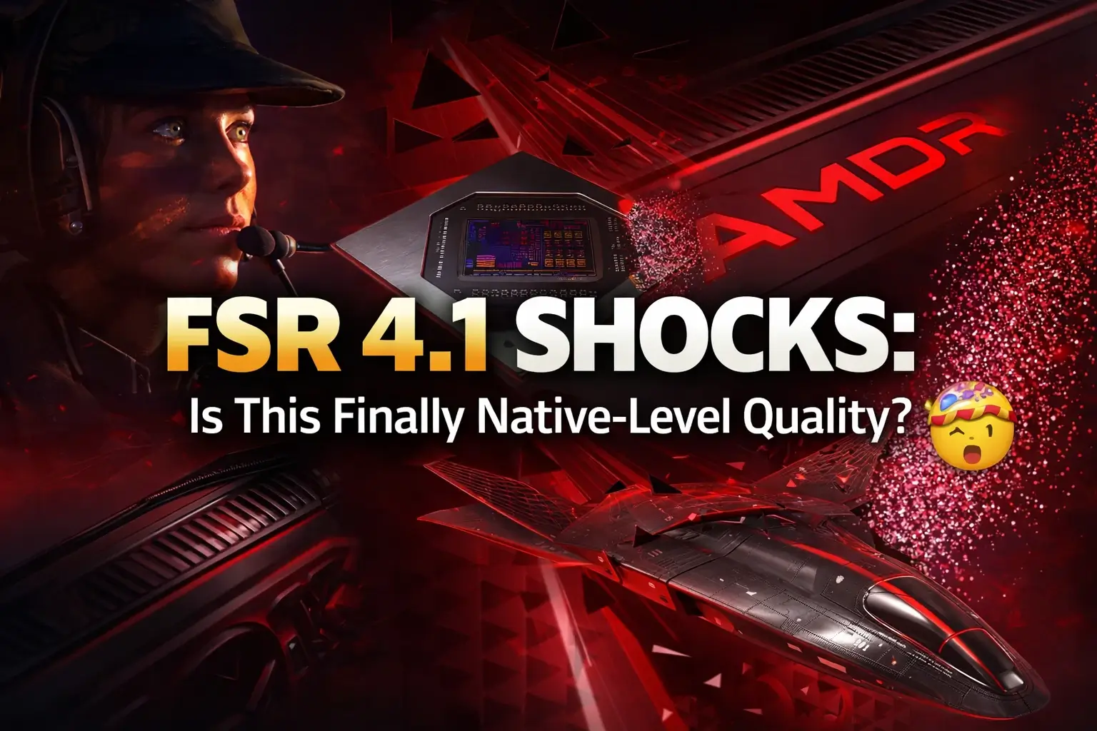 AMD FSR 4.1 AI upscaling improving gaming image quality on RDNA 4 GPUs