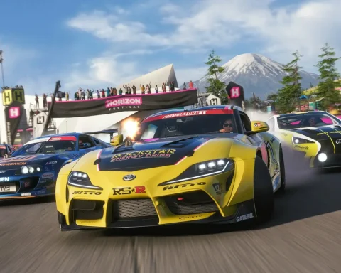 Forza Horizon 6 4K gameplay showing night race in Tokyo streets