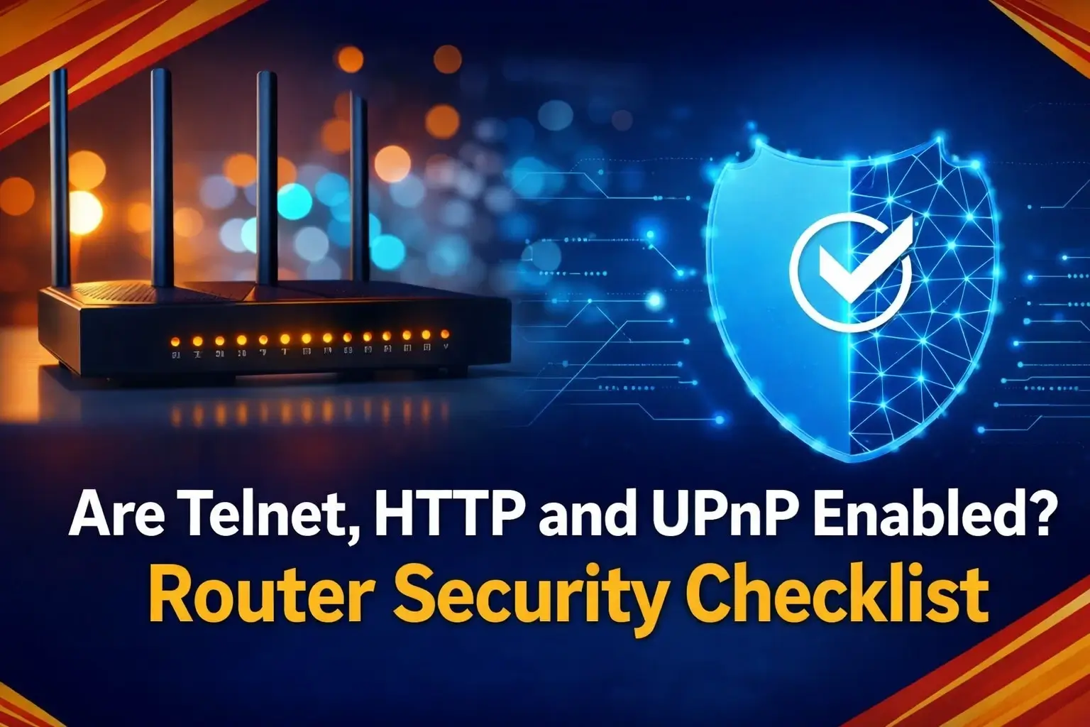 router security checklist disable telnet http upnp Router Security Checklist: Turn Off Telnet, HTTP, UPnP