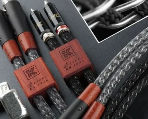 Audio cable blind test setup with Kimber and Amazon Basics cables