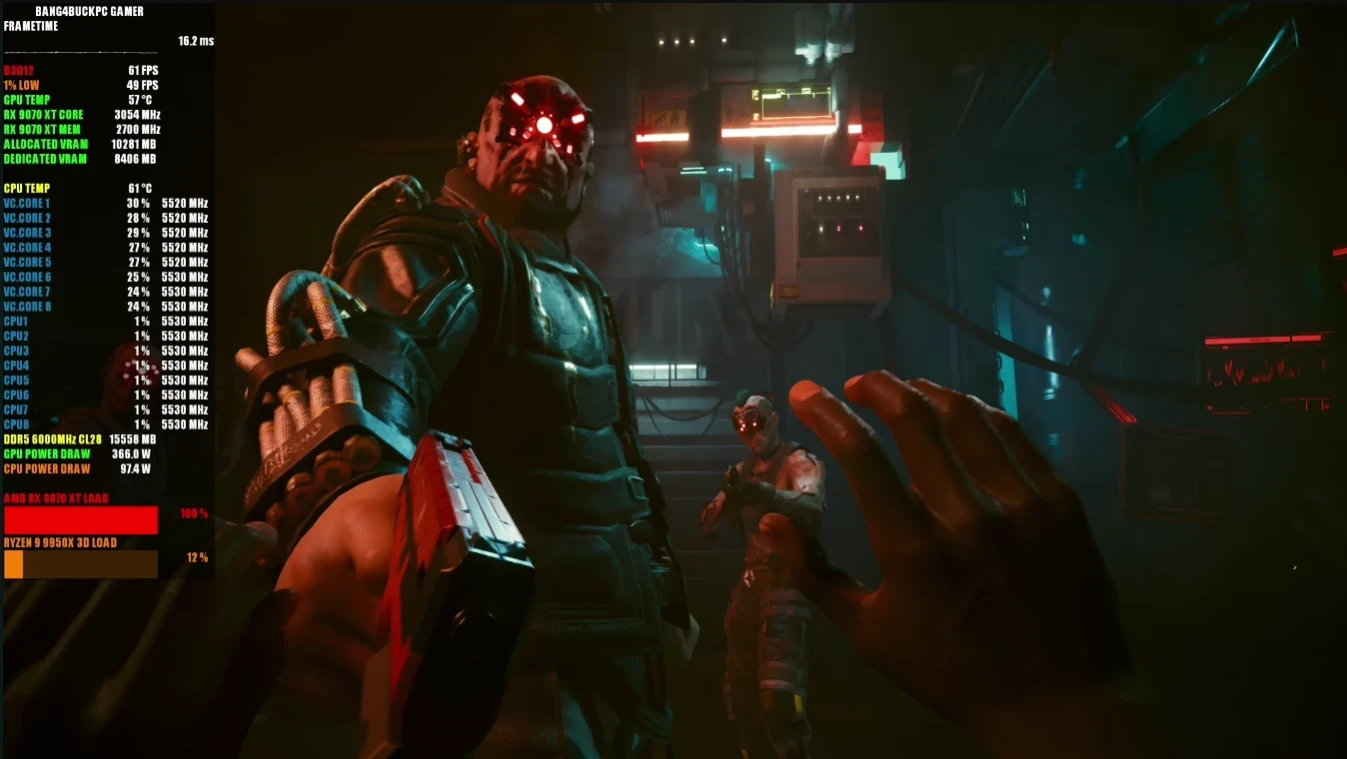 Radeon RX 9070 XT Performance: 4K Path Tracing Benchmarks in Cyberpunk 2077, F1 25 & DOOM 2 Radeon RX 9070 XT Cyberpunk 2077 4K path tracing performance FPS test