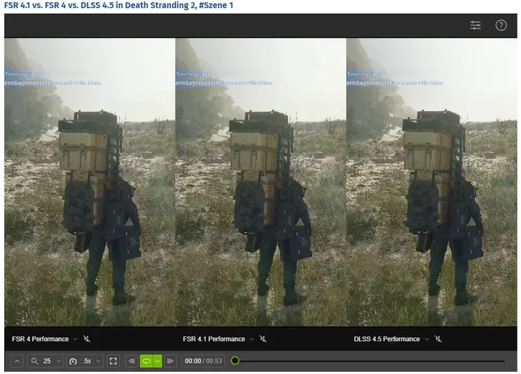 AMD FSR 4.1 Tested: Better Image Quality, But Still Behind DLSS 4.5 3 FSR 4.1 vs FSR 4 in rainy scene