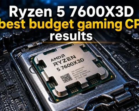 Ryzen 5 7600X3D best budget gaming CPU benchmark performance chart