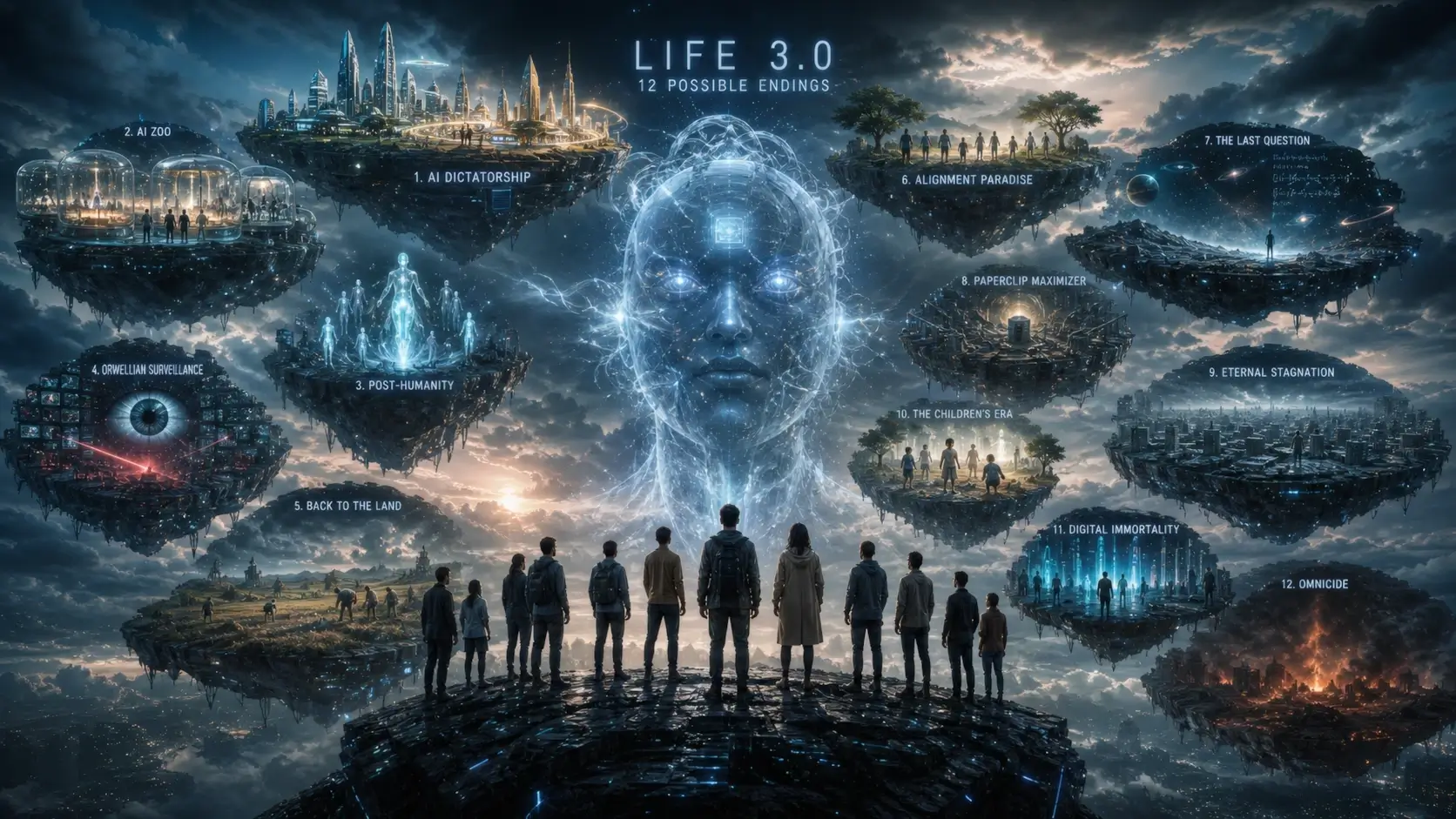 Future of humanity shaped by artificial intelligence scenarios from Life 3.0
