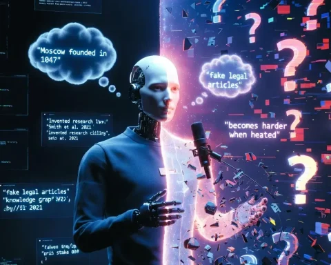 AI hallucinations showing incorrect vs correct information in language models